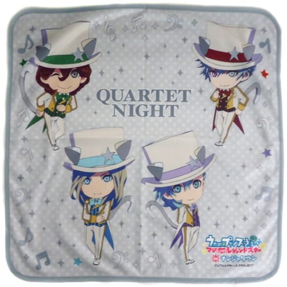 Uta no Prince-sama QUARTET NIGHT Cute Chibi White Tuxedo Cats Tapestry Throw - Picture 2 of 5